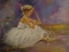 Pred Nastup Oil Painting on Canvas Balerina